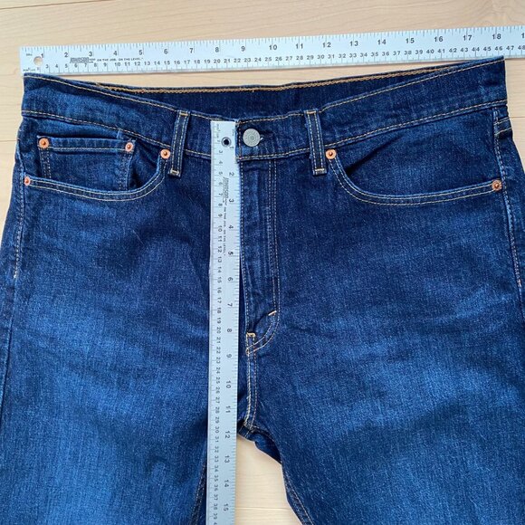 Levis 505 Mens Straight Leg Jeans W36 Classic Fit Blue Denim Made In Mexico - Picture 9 of 12